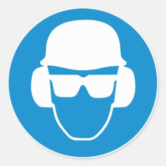 Sicherheitshülse Runder Aufkleber (Vorderseite)