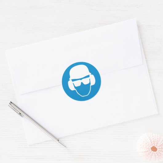 Sicherheitshülse Runder Aufkleber (Umschlag)