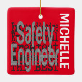 Sicherheitsingenieur Extraordinaire CUSTOM Keramikornament (Rückseite)