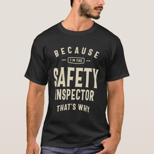 Sicherheitsinspektor Beruf T-Shirt (Vorderseite)