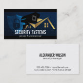 Sicherheitskamera | Haus | Schloss Visitenkarte (Vorne/Hinten)