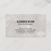 Sicherheitskamera | Hundelogo Visitenkarte (Rückseite)