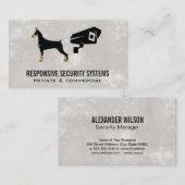 Sicherheitskamera | Hundelogo Visitenkarte (Vorne/Hinten)