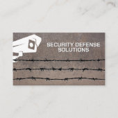 Sicherheitskamera | Stacheldraht Visitenkarte (Vorderseite)