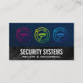 Sicherheitskamera | Tech | Binärkode Visitenkarte (Vorderseite)