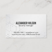 Sicherheitskamera | Tech | Datensicherheit Visitenkarte (Rückseite)