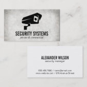 Sicherheitskamera (Variation) Visitenkarte (Vorne/Hinten)