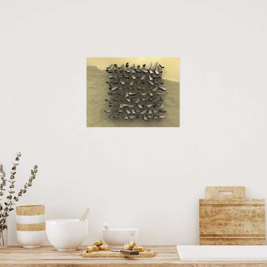 Sicherheitskamera-Wand Poster (Küche)