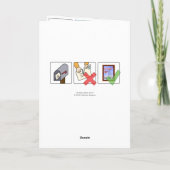 Sicherheitskarte Feiertagskarte (Rückseite)