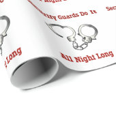 Sicherheitskräfte machen das die ganze Nacht lang Geschenkpapier (Rolleneckpunkt)