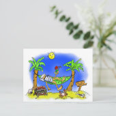 Sicherheitsleistungs-Strand Postkarte (Stehend Vorderseite)