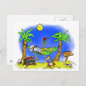 Sicherheitsleistungs-Strand Postkarte (Vorne/Hinten)