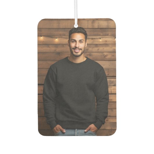 Sicherheitslogan Benutzerdefiniertes Foto Modernes Autolufterfrischer (Vorderseite)