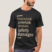Sicherheitsmanager Geschenke Funny Job Title Profe T-Shirt (Vorderseite)
