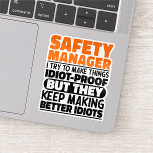 Sicherheitsmanager I Versuche, Dinge Lustig zu Mac Aufkleber