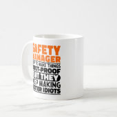 Sicherheitsmanager I Versuche, Dinge Lustig Zu Mac Kaffeetasse (Vorderseite Links)