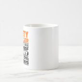 Sicherheitsmanager I Versuche, Dinge Lustig Zu Mac Kaffeetasse (Mittel)