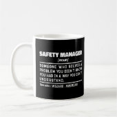 Sicherheitsmanager Nomen Rentner Lustig  Kaffeetasse (Links)