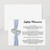 Sicherheitsmaßnahmen für blaue Flacherzeugnisse be Begleitkarte (Vorne/Hinten)