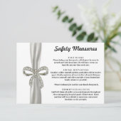 Sicherheitsmaßnahmen für den Weißstahl-Diamant-Bog Begleitkarte (Stehend Vorderseite)