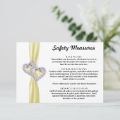 Sicherheitsmaßnahmen für gelbe Schleimhaut Begleitkarte (Stehend Vorderseite)