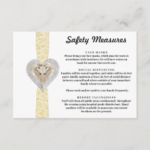 Sicherheitsmaßnahmen für Gelborange S Begleitkarte