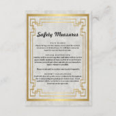 Sicherheitsmaßnahmen für goldgeometrische Marmor Begleitkarte (Vorderseite)