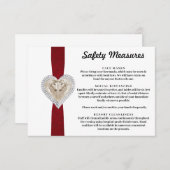 Sicherheitsmaßnahmen für Rote Spitzen Begleitkarte (Vorne/Hinten)