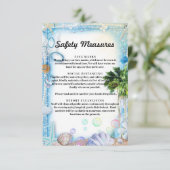 Sicherheitsmaßnahmen für tropische Strände Begleitkarte (Stehend Vorderseite)