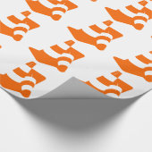 Sicherheitsmasten des Verkehrskegels zwei Geschenkpapier (Ecke)