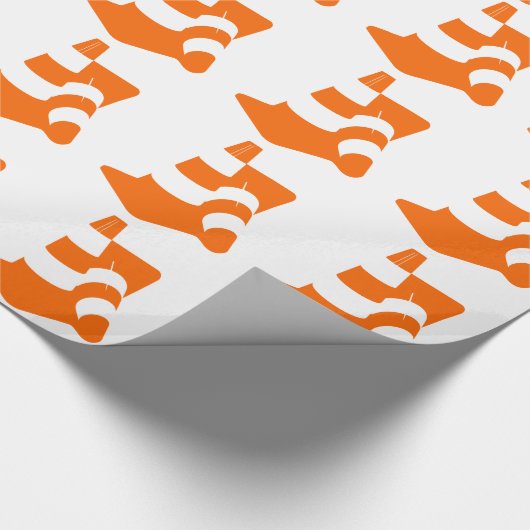 Sicherheitsmasten des Verkehrskegels zwei Geschenkpapier (Ecke)