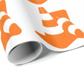 Sicherheitsmasten des Verkehrskegels zwei Geschenkpapier (Rolleneckpunkt)