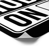 Sicherheitsmodus bei leiser Sicherheit Poster (Ecke)