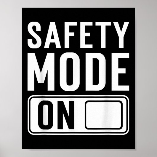 Sicherheitsmodus bei leiser Sicherheit Poster (Vorne)