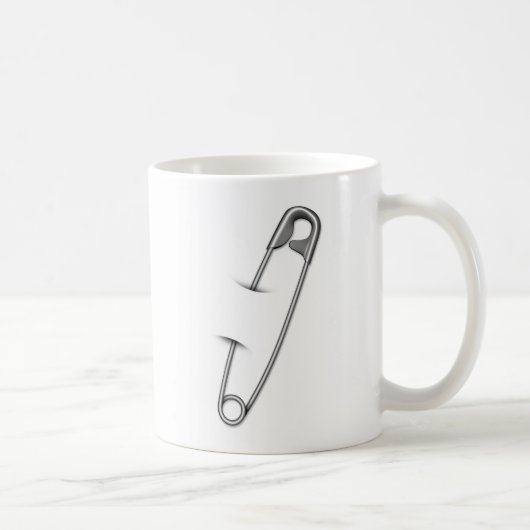 Sicherheitsnadel Schweigender Protest Kaffeetasse (Rechts)