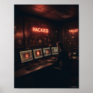 Sicherheitsoperationen bei Mitternacht Glow Poster