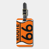 Sicherheitsorange des Weges 66 fertigen dieses Gepäckanhänger (Vorderseite vertikal)