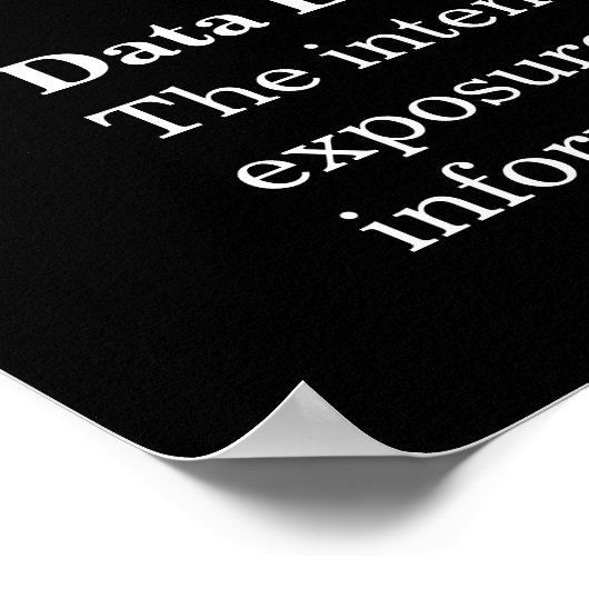 Sicherheitspatcher für Datenlecks Poster (Ecke)