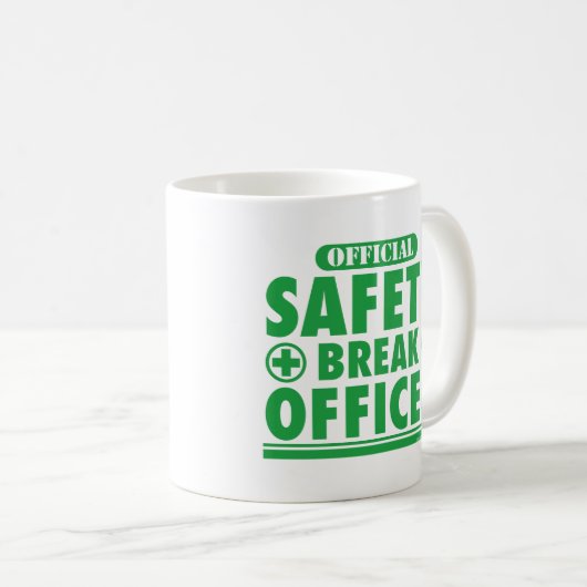 Sicherheitspatron Funny Kaffeetasse (VorderseiteRechts)
