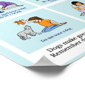 Sicherheitspatster für Hunde Poster (Ecke)
