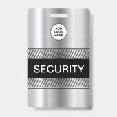 Sicherheitspersonal für Firmenlogo Ausweis (Rückseite)