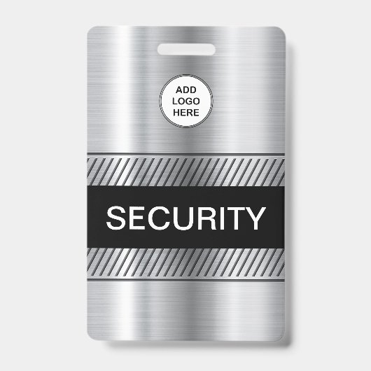 Sicherheitspersonal für Firmenlogo Ausweis (Vorderseite)