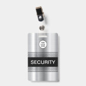 Sicherheitspersonal für Firmenlogo Ausweis (Vorderseite mit Clip)