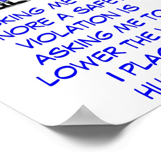 Sicherheitsphilosophie Poster (Ecke)