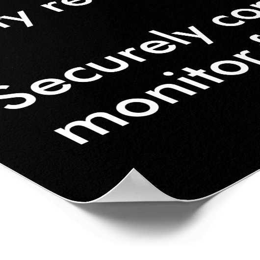 Sicherheitsphoster für Cyber-Spionage Poster (Ecke)