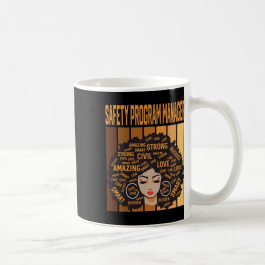 Sicherheitsprogramm-Manager Mächtiger Schwarzer Ge Kaffeetasse (Rechts)