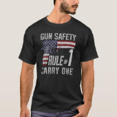 Sicherheitsregel 1 Pro 2. Änderung amerikanischer T-Shirt (Vorderseite)
