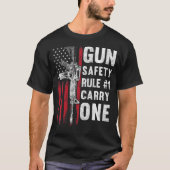 Sicherheitsregel 1 Pro 2. Änderung AR 15 Amerikani T-Shirt (Vorderseite)