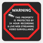 SICHERHEITSSCHALTER UNTERZEICHNET WARNUNGSÜBERWACH QUADRATISCHER AUFKLEBER (Vorderseite)