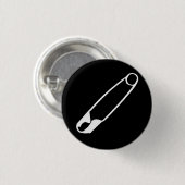 Sicherheitsschaltfläche - Schwarz-Weiß-Button Button (Vorne & Hinten)
